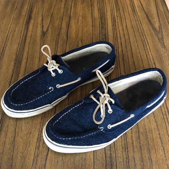 Sperry Other - Blue wool Sperry boat shoe size 13